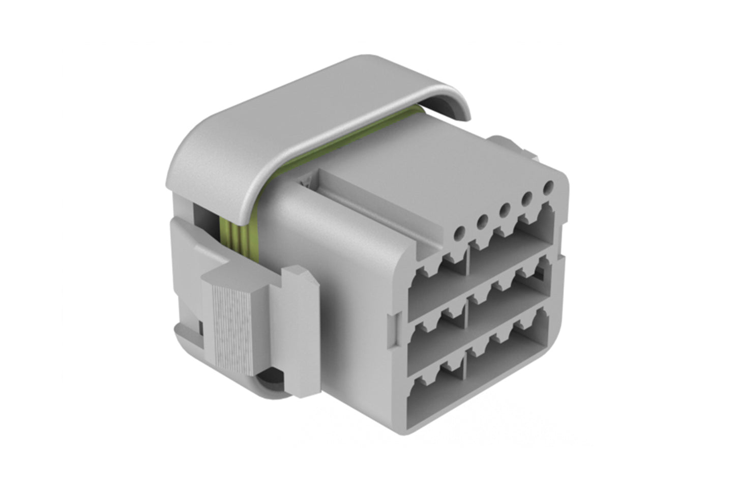 ATV06-18SA-RR01 18 position plug, Size 16 contact, key A, double reduced seal. DTV06-18SA-C015