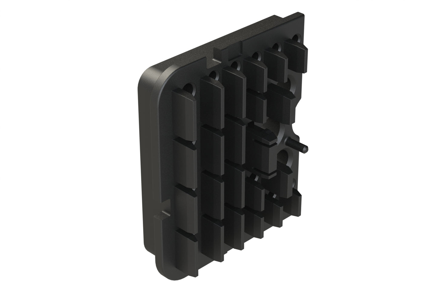 AWB-51SBL Left Wedgelock for 102 Position Plug, (51 Positions), Keyed B, Black. WB-51SBL