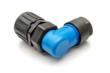 C016 30F006 100 10 6+PE Female, right angled cable connector with strain relief and clamping ring. Comparable part no: 99-4226-70-07, CA6WLD