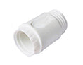 C016 G11 044 E10 V White Backshell, straight, package of 5