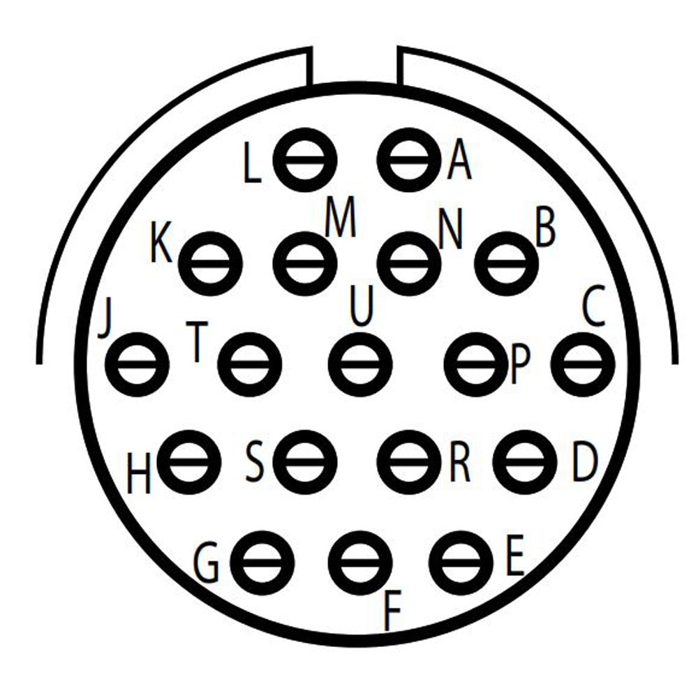 D38999/24ZD18PA Jam Nut Receptacle