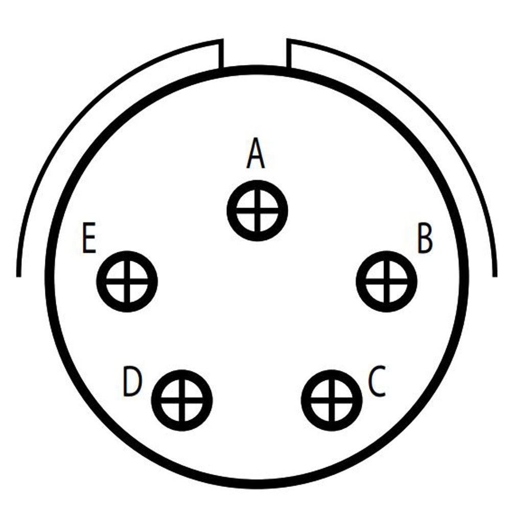D38999/24ZD5PD Jam Nut Receptacle