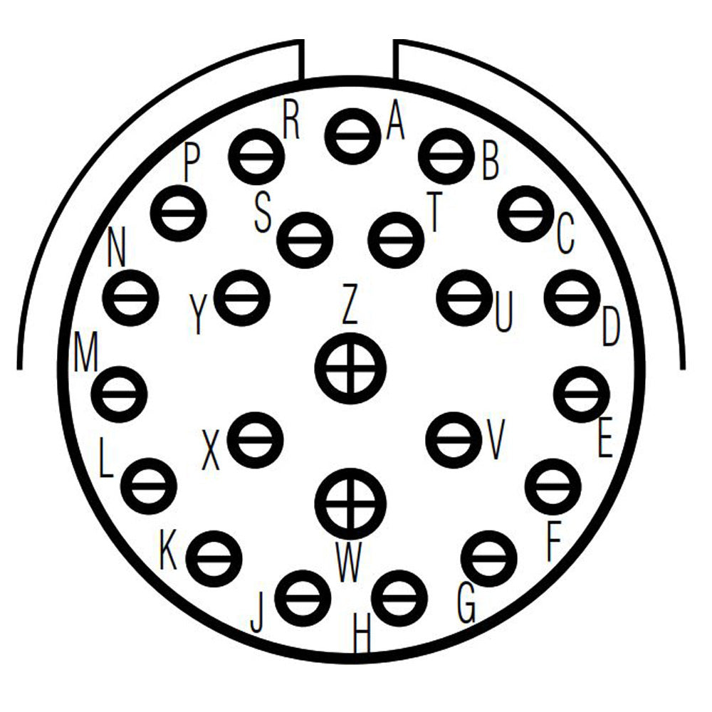 D38999/24ZE99PA Jam Nut Receptacle