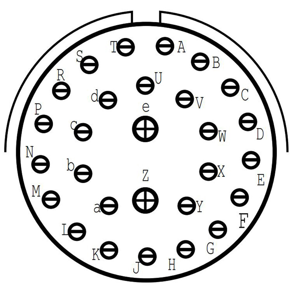 D38999/26ZF28PE Straight Plug