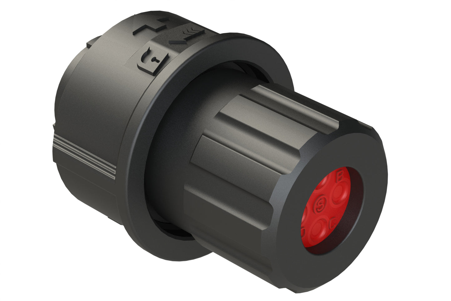 FLS610N4SHEC03 Plug, 4 Position, Female, Shell Size 10, Silicone Seal and End Cap with Individual Wire Sealing, Auto-Lock