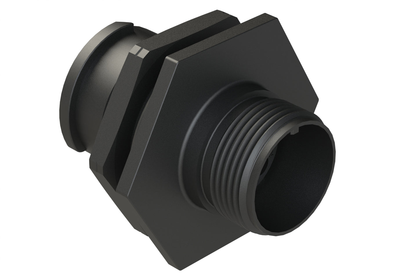 FLS712N4S03 Receptacle, Jam Nut, 4 Position, Female, Shell Size 12, Silicone Seal, Auto-Lock