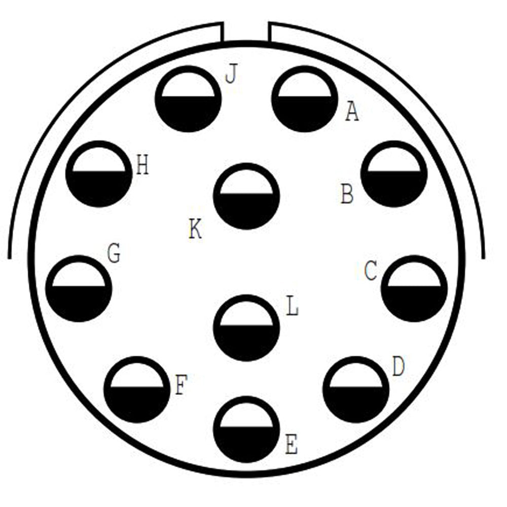 D38999/24FG11PC Jam Nut Receptacle