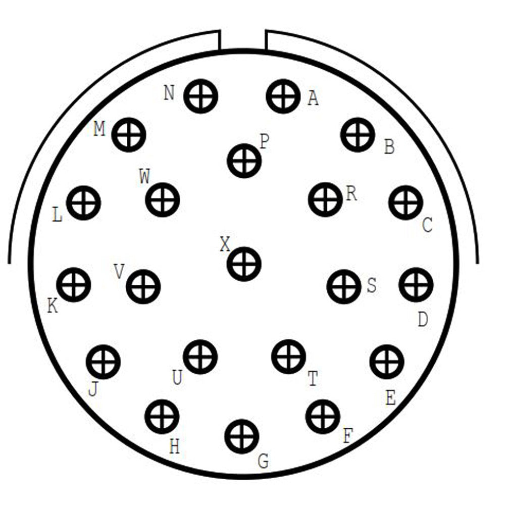 D38999/24FH21SA Jam Nut Receptacle