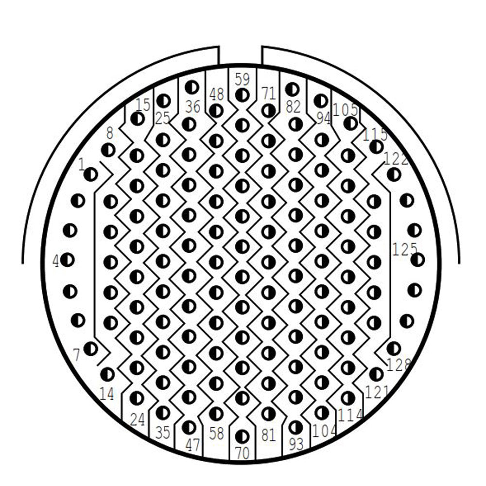 D38999/24FJ35PB Jam Nut Receptacle