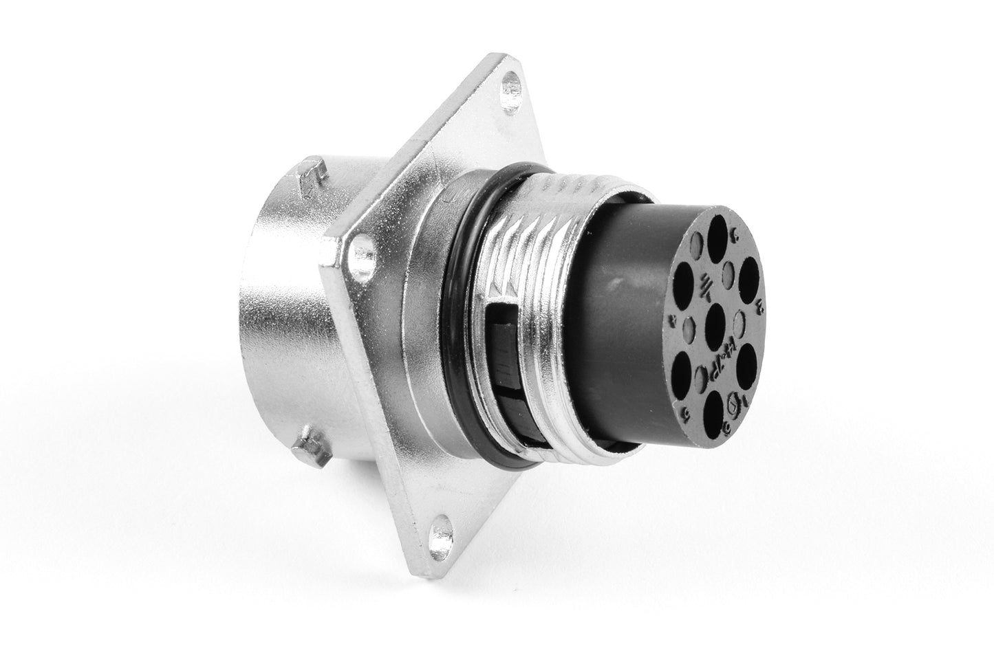 RT00147PNH03 Receptacle, Square Flange, 7 Position, Male, Shell Size 14, Silicone Seal, Wire Range 14 - 24AWG