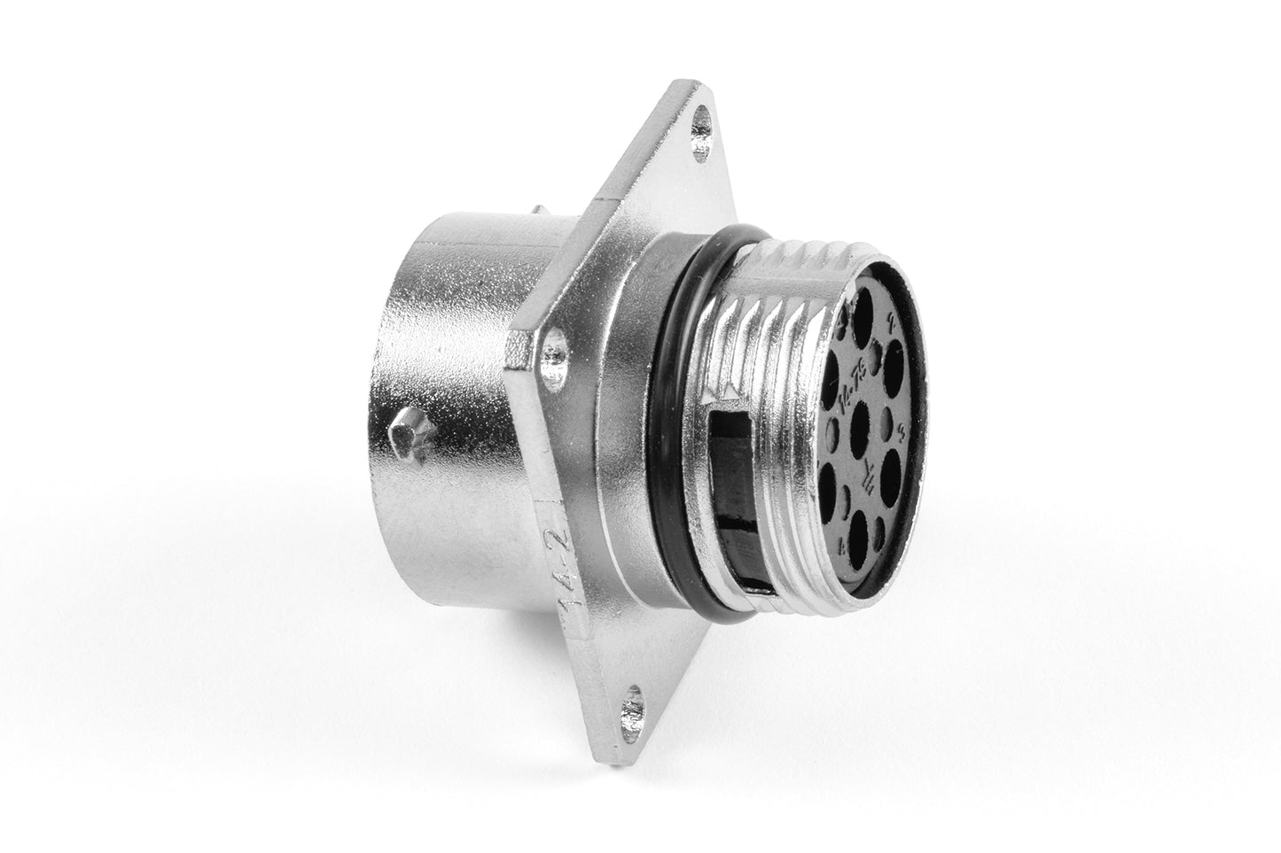 RT00147SNH03 Receptacle, Square Flange, 7 Position, Female, Shell Size 14, Silicone Seal, Wire Range 14 - 24AWG