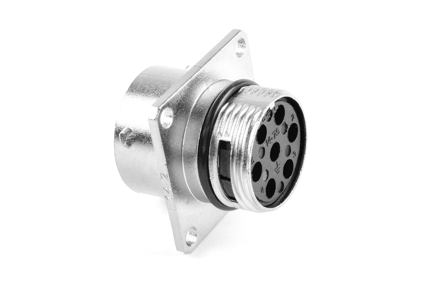 RT00147SNH Receptacle, Square Flange, 7 Position, Female, Shell Size 14, Wire Range 14 - 24AWG
