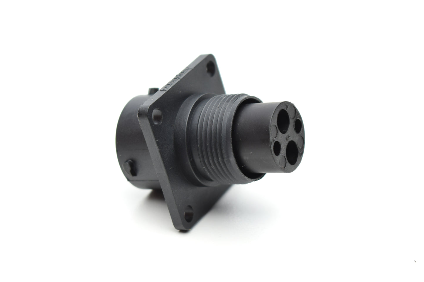 RTS012N2P03 Receptacle, Square Flange, 4 (2+2) Position, Male, Shell Size 12, with Silicone Seal