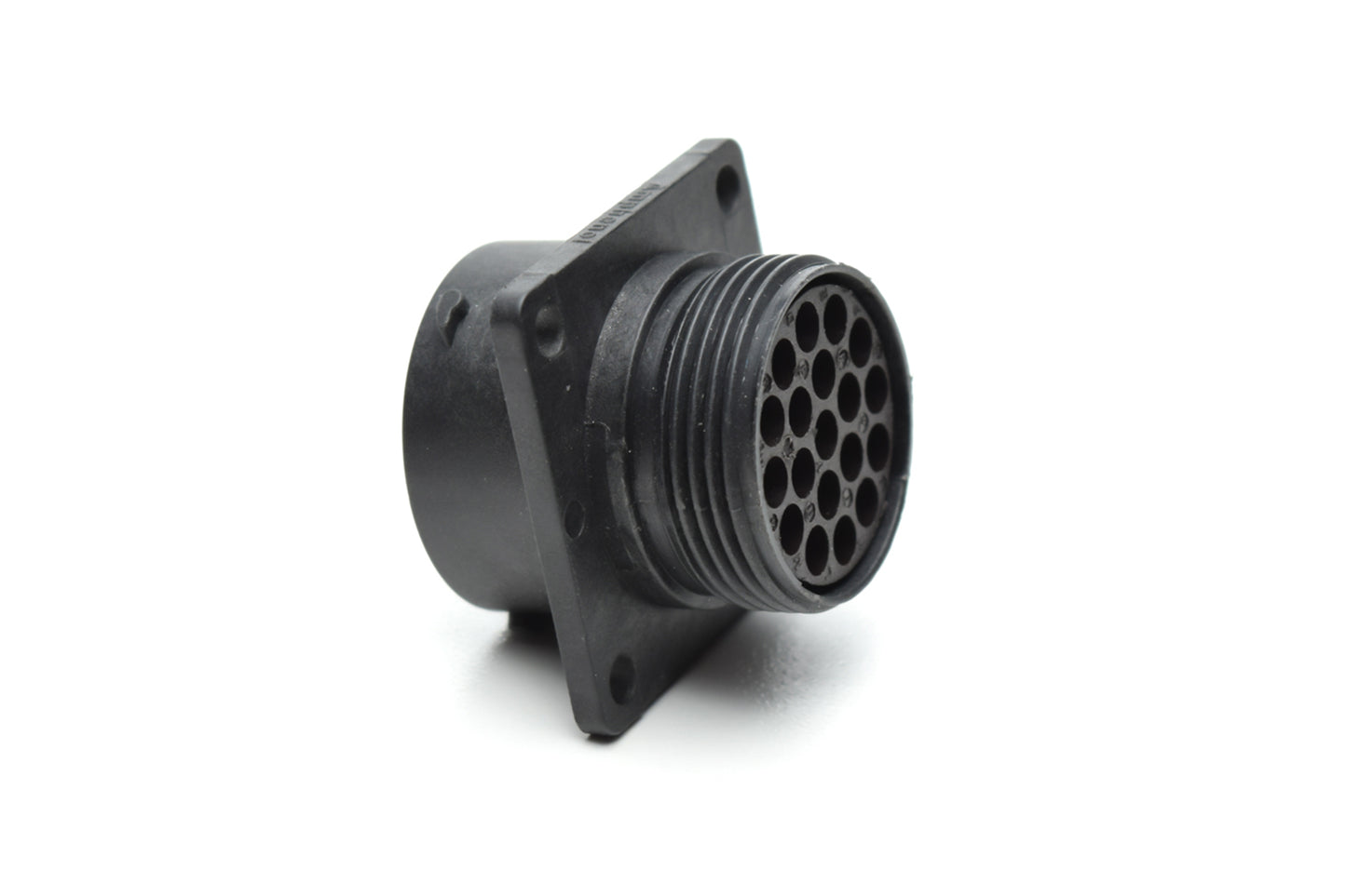 RTS016N19S03 Receptacle, Square Flange, 19 Position, Female, Shell Size 16, with Silicone Seal