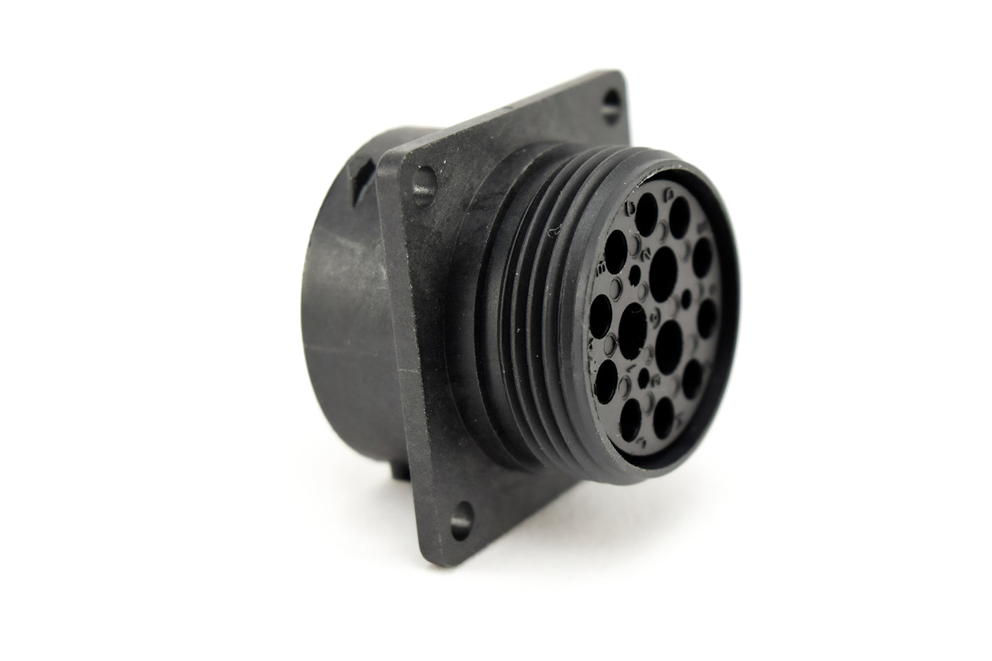 RTS018N103S03 Receptacle, Square Flange, 13 (10+3 COAX) Position, Female, Shell Size 18, with Silicone Seal