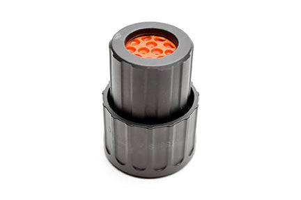 RTS6BS14N12PHEC03 Plug, 12 Position, Male, Shell Size 14, Silicone Seal, and End Cap with Individual Wire Sealing. Comparable part no. UTS6GN1412P
