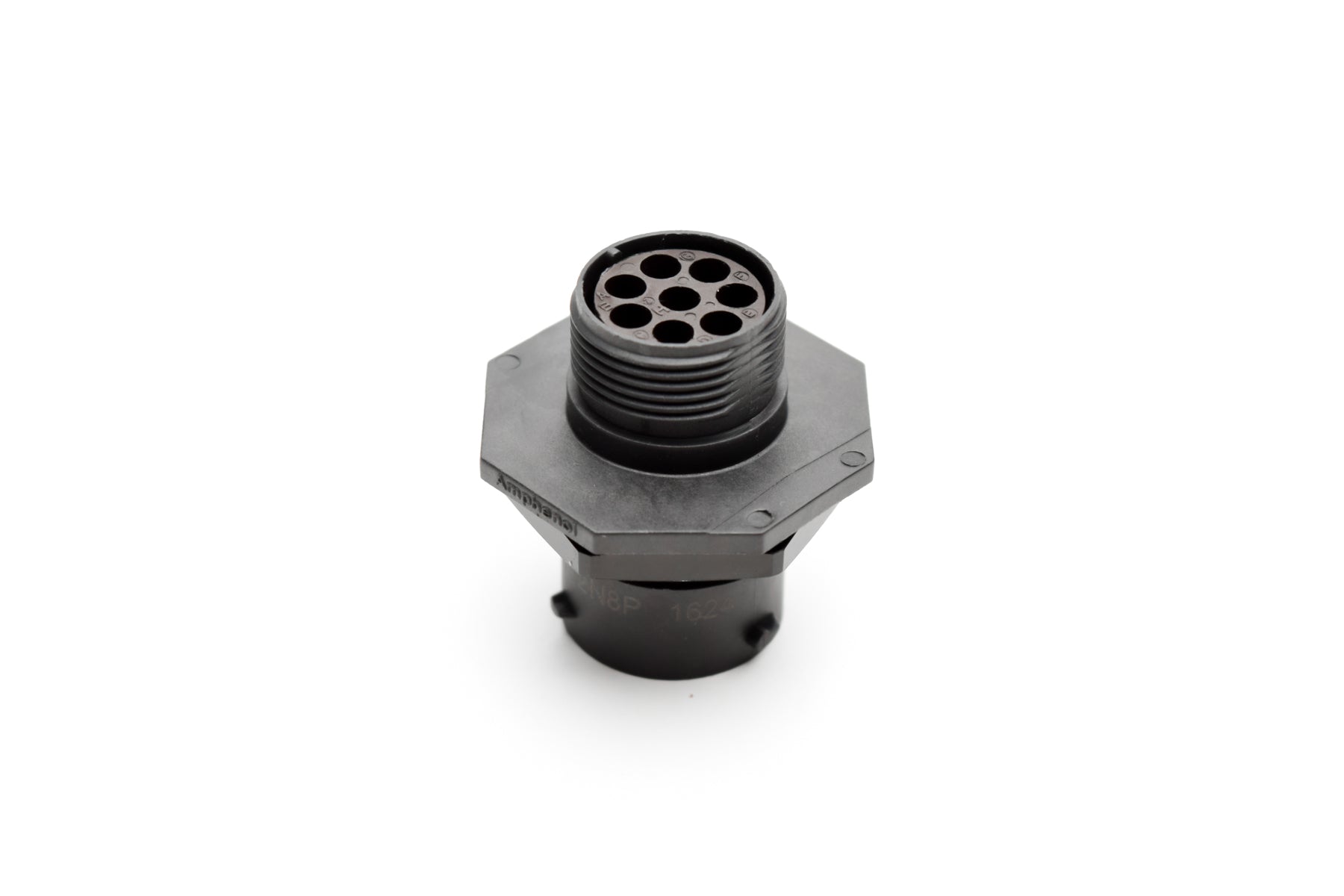 RTS712N8P03 Receptacle, Jam Nut, 8 Position, Male, Shell Size 12, with ...
