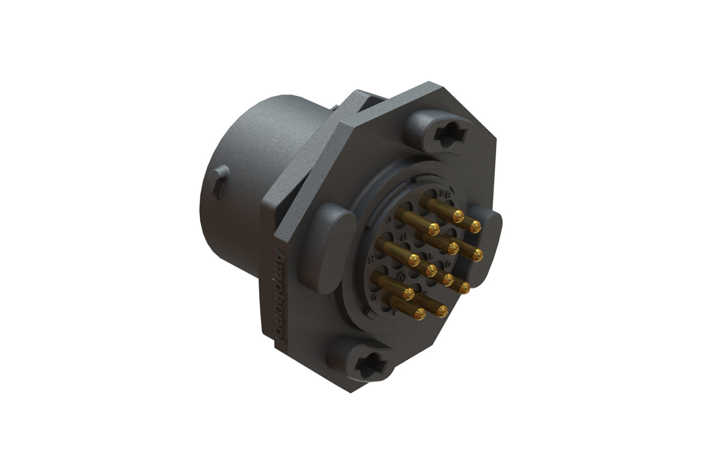 RTS714ND12S03 Receptacle, Jam Nut, PCB Mounted, 12 Position, Female, Shell Size 14, with Silicone Seal. Comparable part no. UTS714D12S