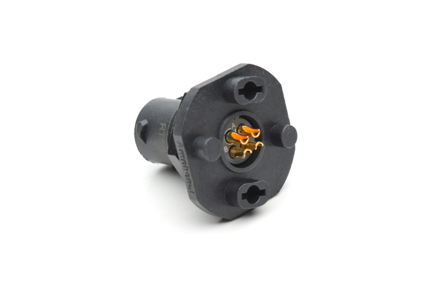 RTS78N4S Receptacle, Jam Nut, 4 Position, Female, Shell Size 8, NBR Seal, Contacts Pre-loaded. Comparable part no. UTS78E4S