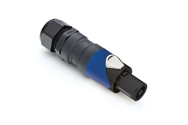 SP-2-FBGTX 2 Pole Loudspeaker Cable Connectors, PG Gland, High Power Torx Screw Contacts Included,Metal, Black Finish