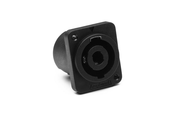 SP-4-MDT 4 Pole Loudspeaker ChassisMount, DType Flange, SelfTapping Holes, 3/16" SolderTabs, Black Finish. Comparable part no: NL4MP-3