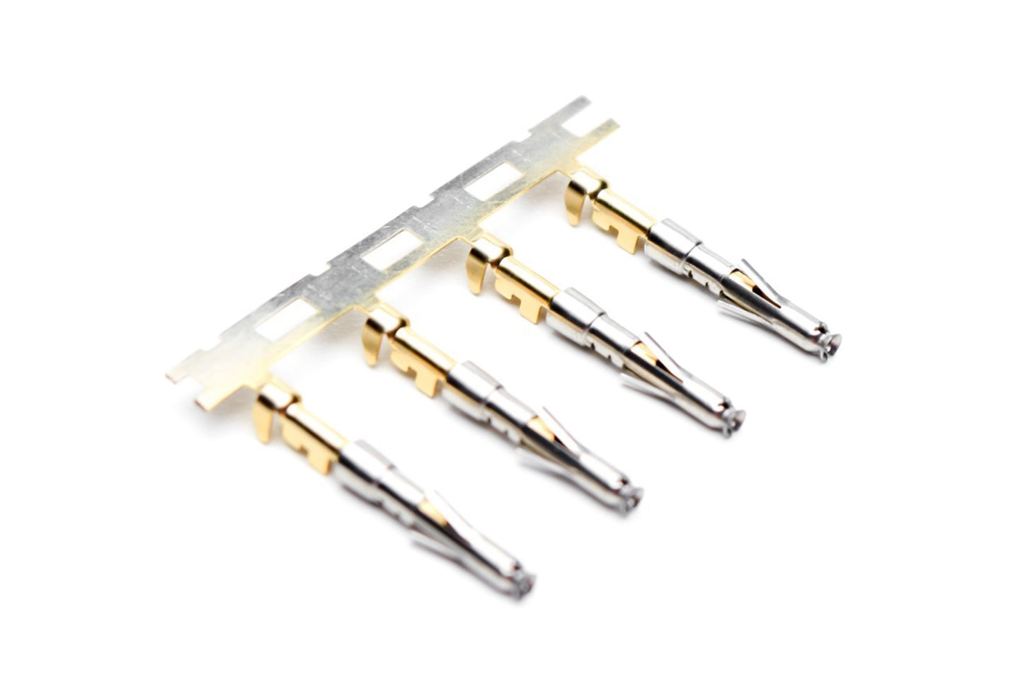 SS20W2G15 Socket Contact, Stamped, Size 20, Gold 15µ" over Nickel, Wire Range .34-.50mm², 20-22 AWG, with 3 Tangs