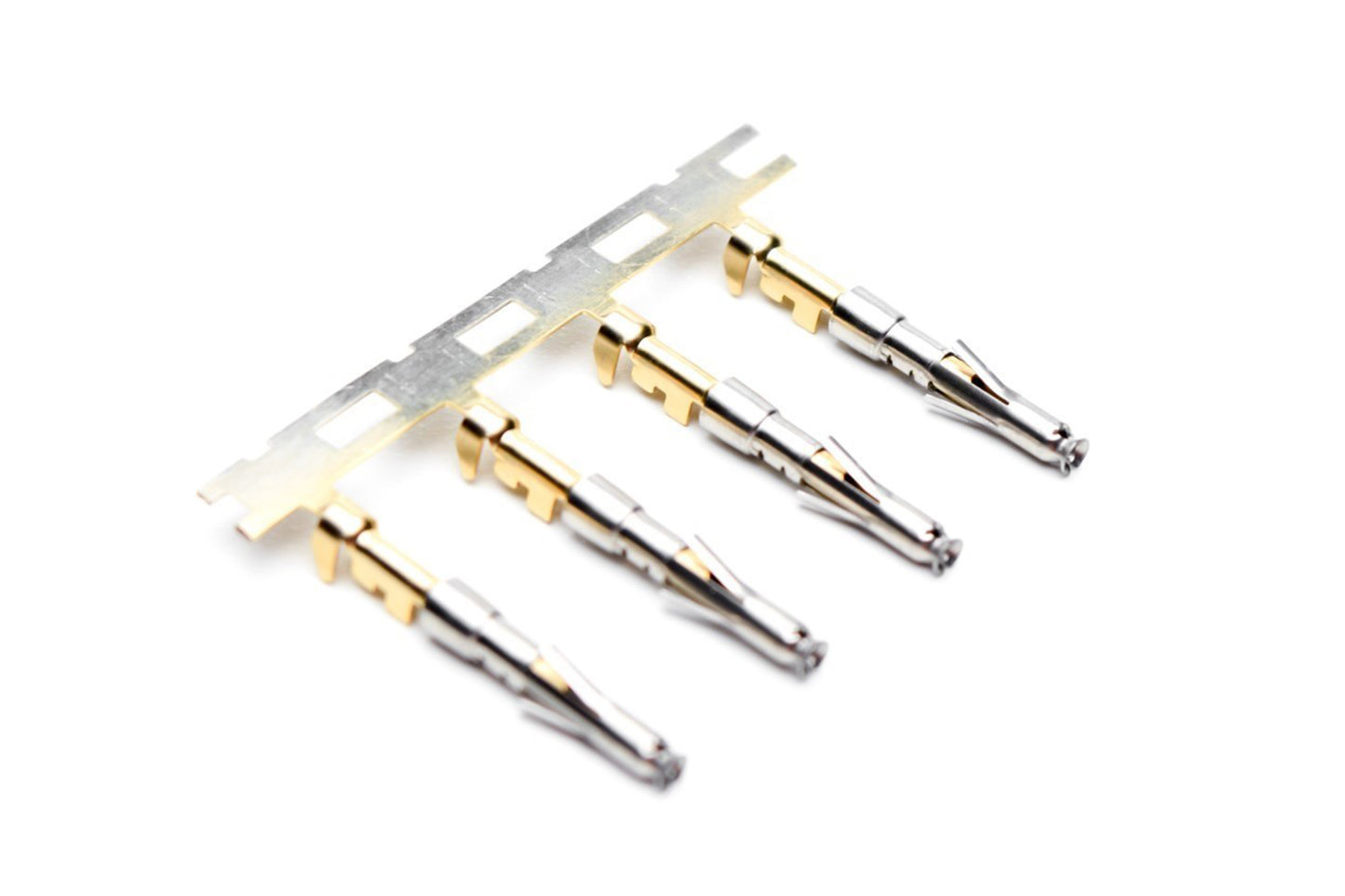 SS20W2G5 Socket Contact, Stamped, Size 20, Gold 5µ" over Nickel, Wire Range .34-.50mm², 20-22 AWG, with 3 Tangs