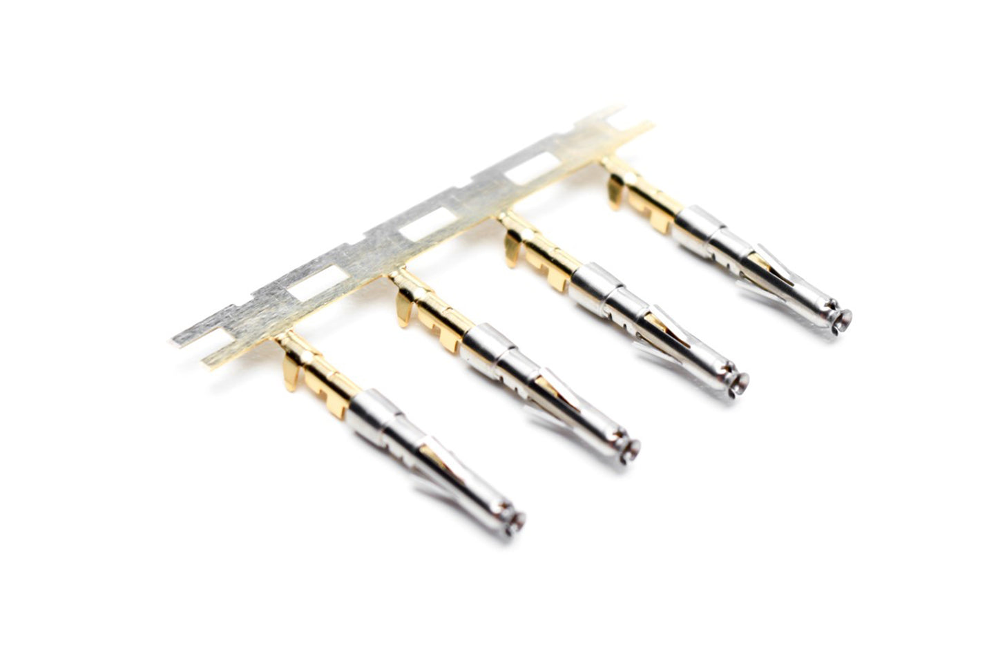 SS24W2G10 Socket Contact, Size 20, Stamped, Gold 10µ" over Nickel, Wire Range .14-.25mm², 26-24 AWG, with 3 Tangs