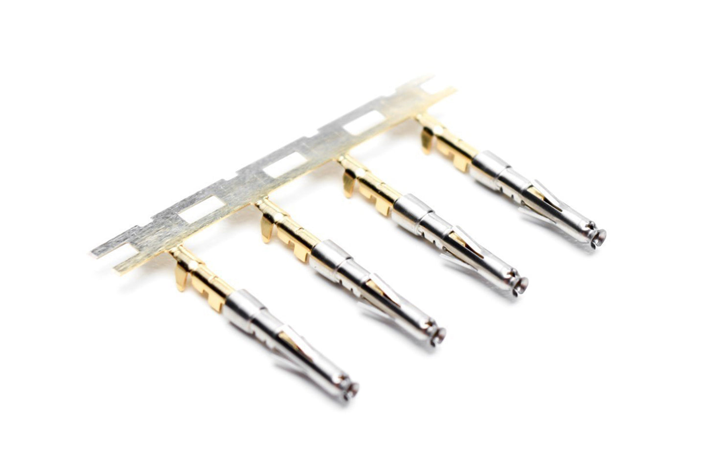 SS24W2G5 Socket Contact, Stamped, Size 20, Gold 5µ" over Nickel, Wire Range .14-.25mm², 26-24 AWG, with 3 Tangs
