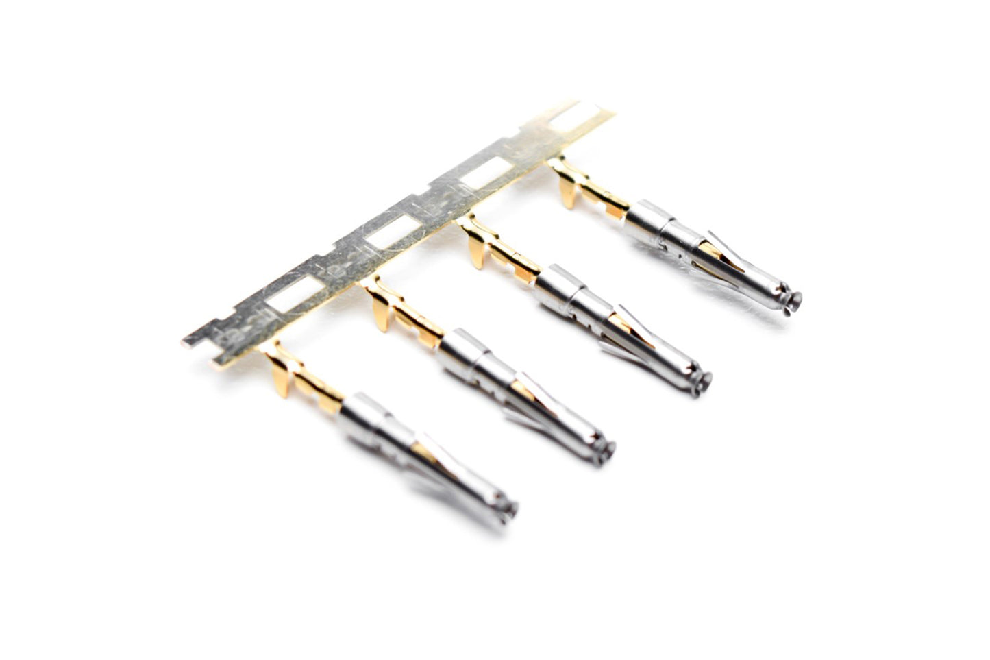SS28W2G10 Socket Contact, Stamped, Size 20, Gold 10µ" over Nickel, Wire Range .05-.08mm², 30-28 AWG, with 3 Tangs