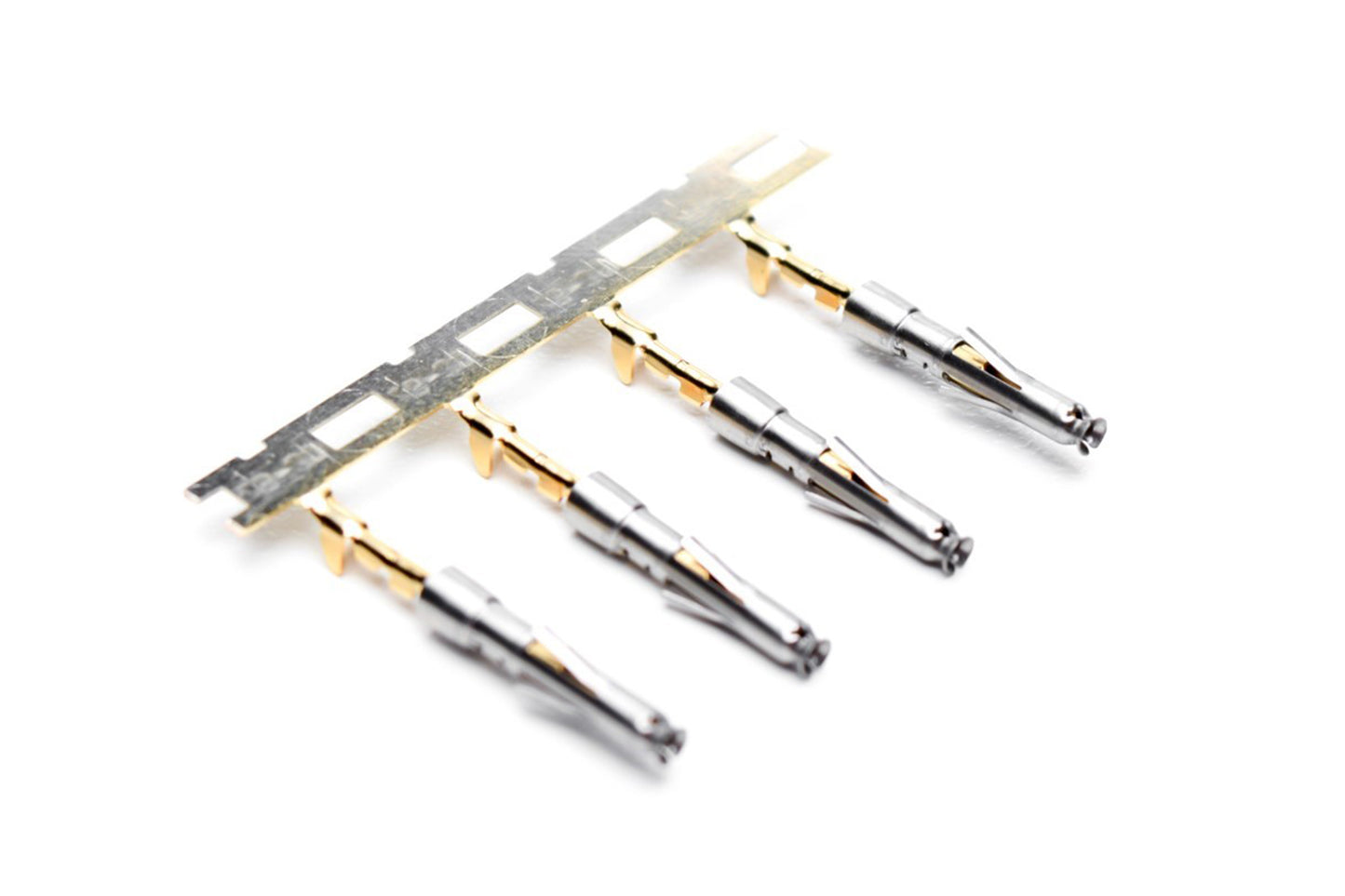 SS28W2G15 Socket Contact, Stamped, Size 20, Gold 15µ" over Nickel, Wire Range .05-.08mm², 30-28 AWG, with 3 Tangs