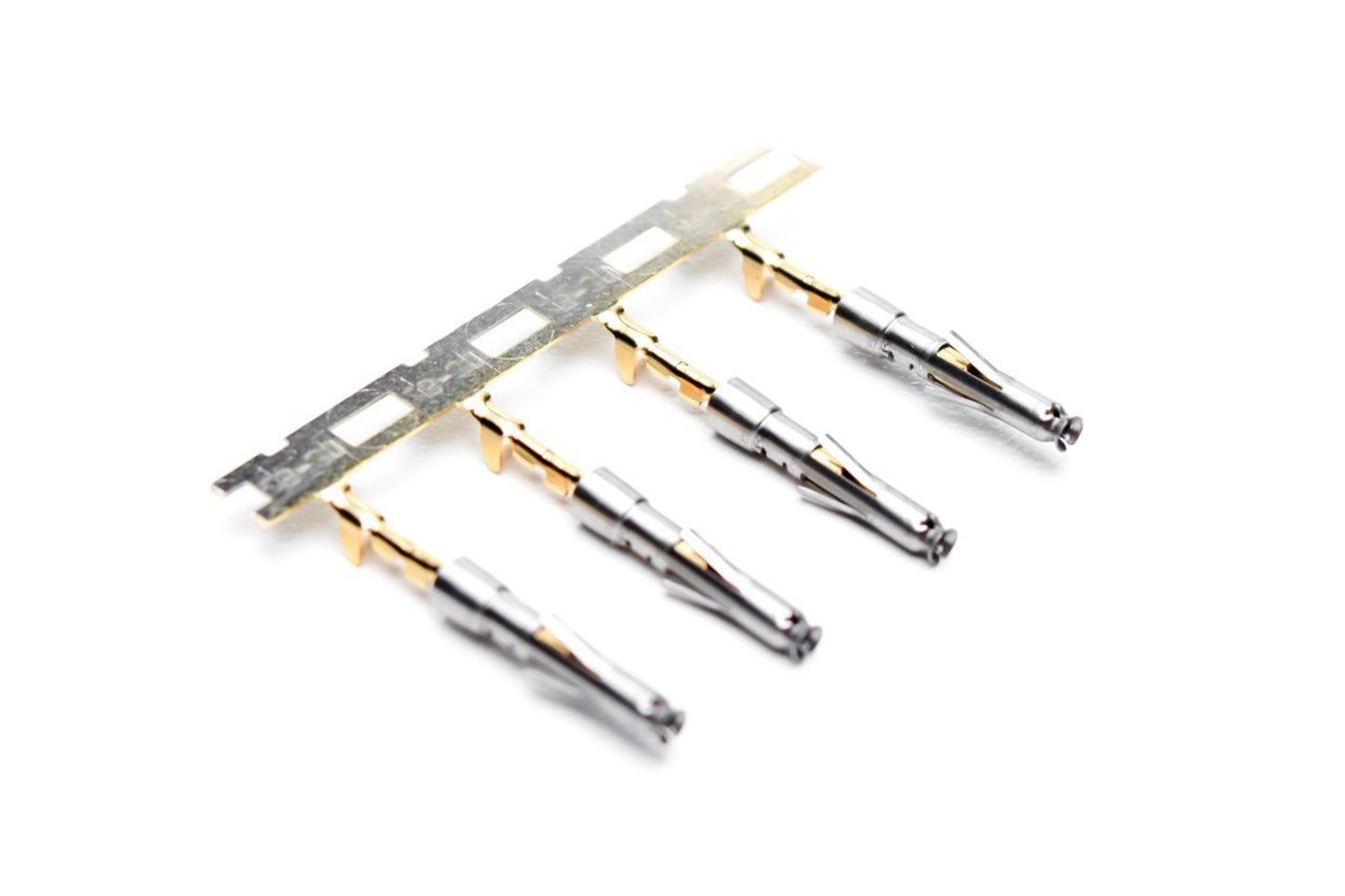 SS28W2G5 Socket Contact, Stamped, Size 20, Gold 5µ" over Nickel, Wire Range .05-.08mm², 30-28 AWG, with 3 Tangs