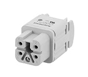 C146 10B004 002 4 4+PE Heavy duty female contact insert connector. Comparable Part No. 09200042711