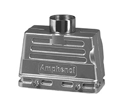 C146 10R016 650 1 Single top entry low profile hood with stud.