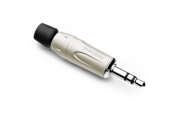 KS3P 3.5mm Phone Plug, Stereo, Nickel Plated Contacts, Nickel Shell