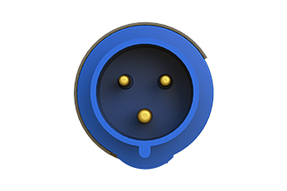 2CMA101975R1000 2P+E Industrial Plug. Replaces Part# 232EP6