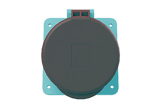 2CMA167430R1000 3P+N+E Panel Mounted Socket Outlet, Unified Flange, Angled. Replaces Part# 463RAU6