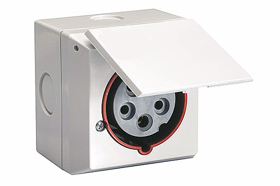 2CMA178696R1000 3P+N+E Socket Outlet for flush mounting. Replaces Part# CUED 416-6+RD