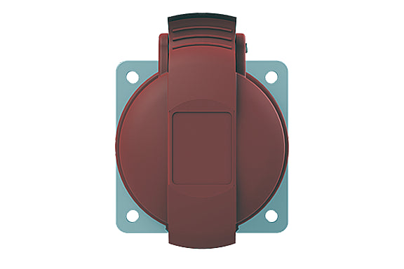 2CMA193259R1000 3P+N+E Panel Mounted Socket Outlet, Unified Flange, Straight. Replaces Part# 432RU6