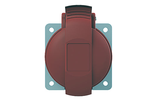 2CMA193259R1000 3P+N+E Panel Mounted Socket Outlet, Unified Flange, Straight. Replaces Part# 432RU6