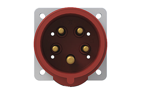 2CMA193355R1000 3P+N+E Panel Mounted Inlet. Replaces Part# 416B6