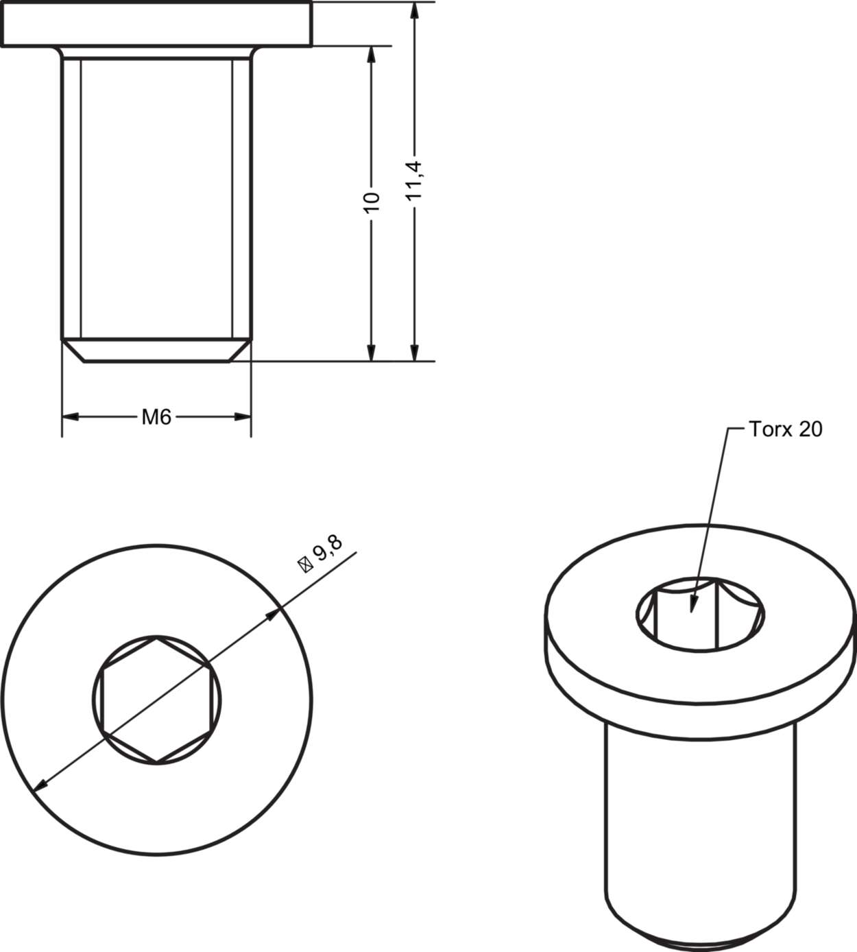 332964.01 Cabinet|Accessories|Connecting element|Bolts