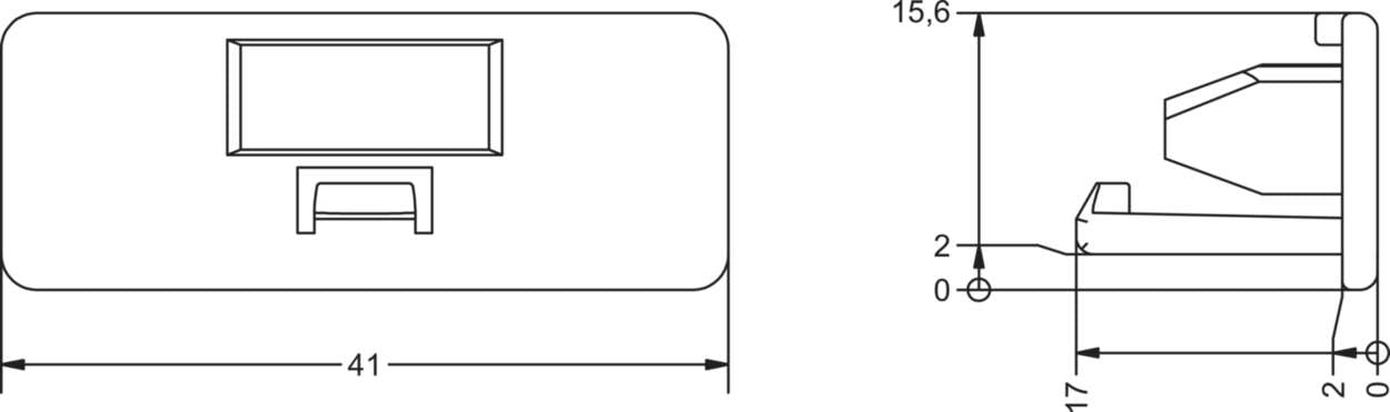380091.001 Cabinet|Accessories|Plastic parts|Edge protection