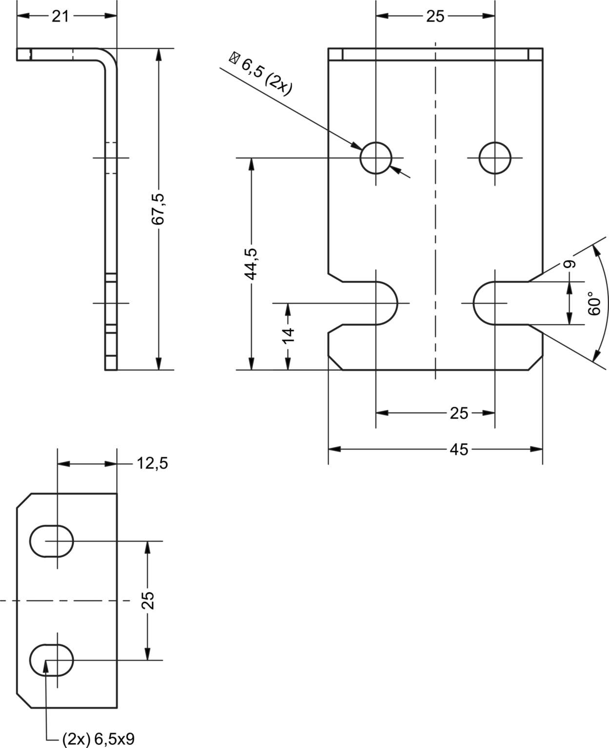 380683 Cabinet|Accessories|Mounting part|Adapter angle
