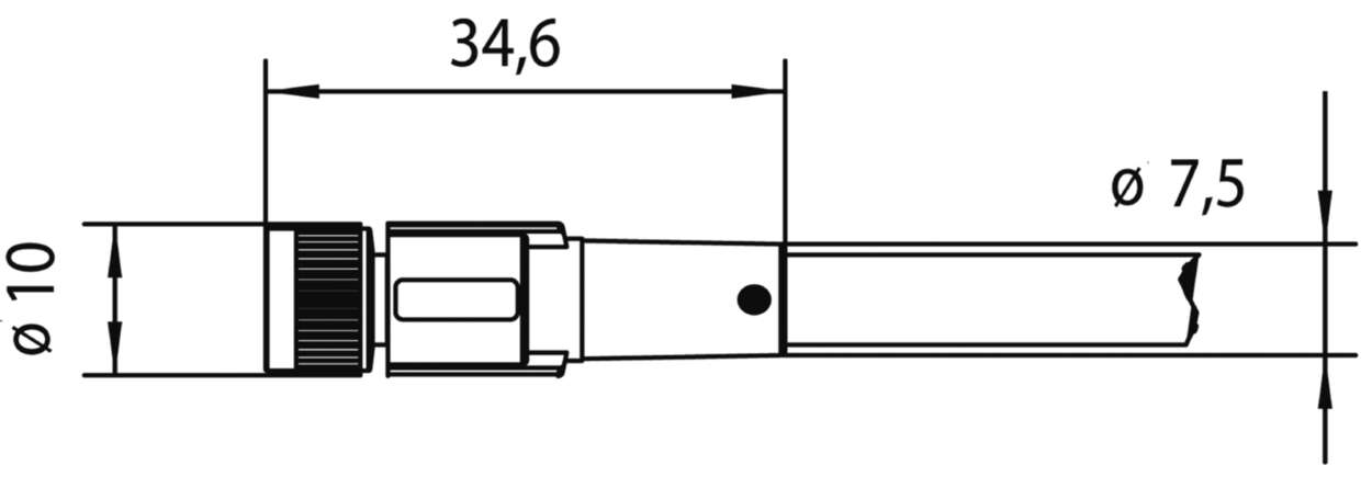 458405 Actuator Sensor cable assembly|Actuator Sensor cable extrusion|M 8 Connection cable|M 8 Connection cable