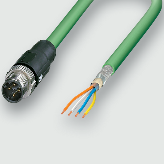 475300.02 Actuator Sensor cable assembly|Actuator Sensor cable extrusion|Fieldbus-Network cable M 12|PROFINET (Siemens)