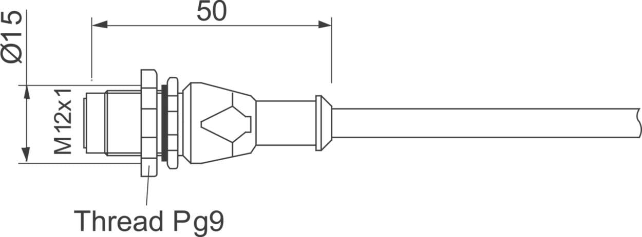 475500.02 Actuator Sensor cable assembly|Actuator Sensor cable extrusion|Fieldbus-Network cable M 12|PROFINET (Siemens)