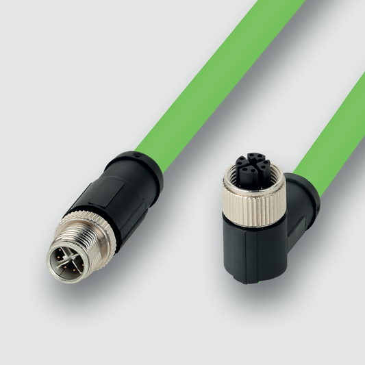 475603.1 Actuator Sensor cable assembly|Actuator Sensor cable extrusion|Fieldbus-Network cable M 12|Ethernet IP