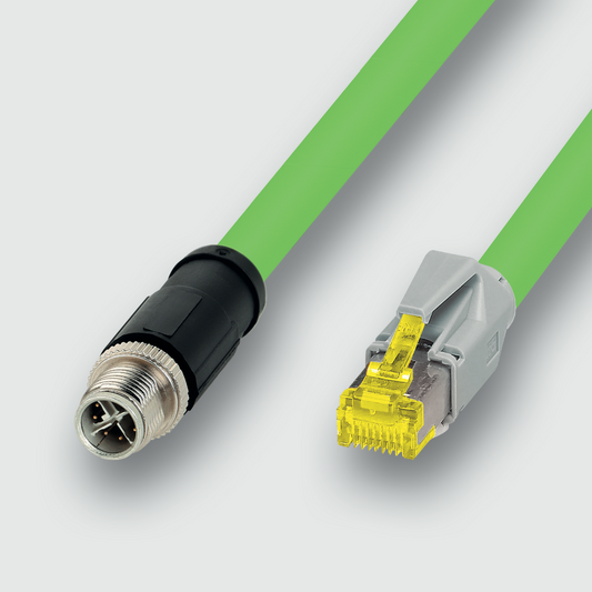 475604.1 Actuator Sensor cable assembly|Actuator Sensor cable extrusion|Fieldbus-Network cable M 12|Ethernet IP