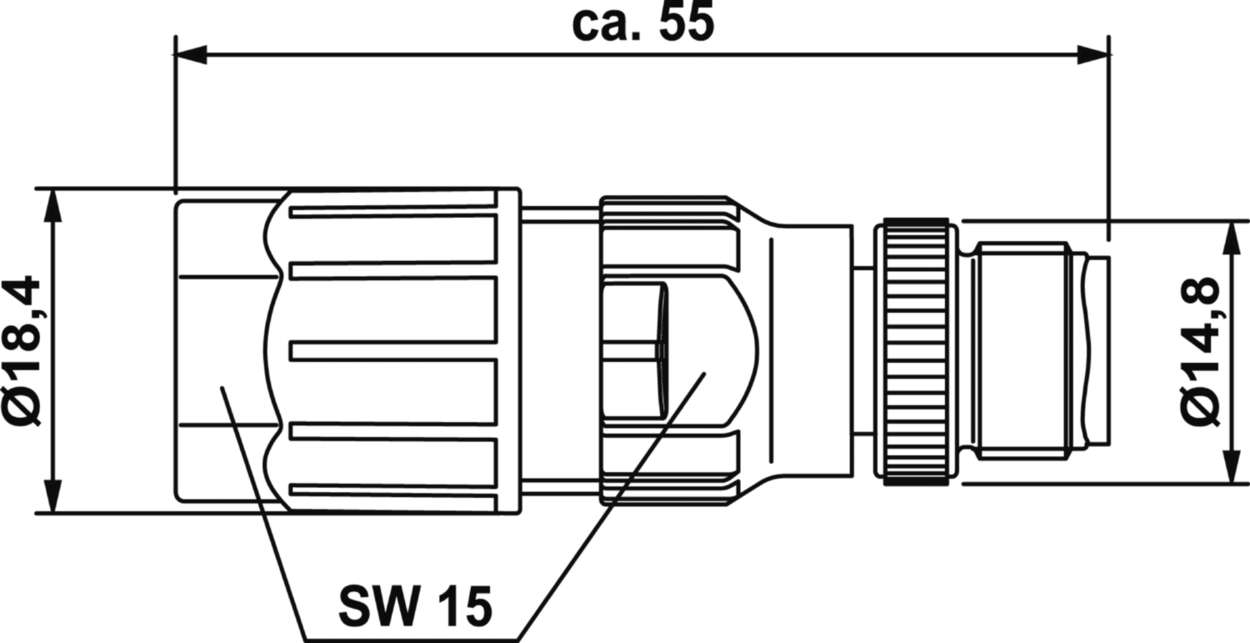 490028 Actuator Sensor cable assembly|Configurable connector|M 12|M 12